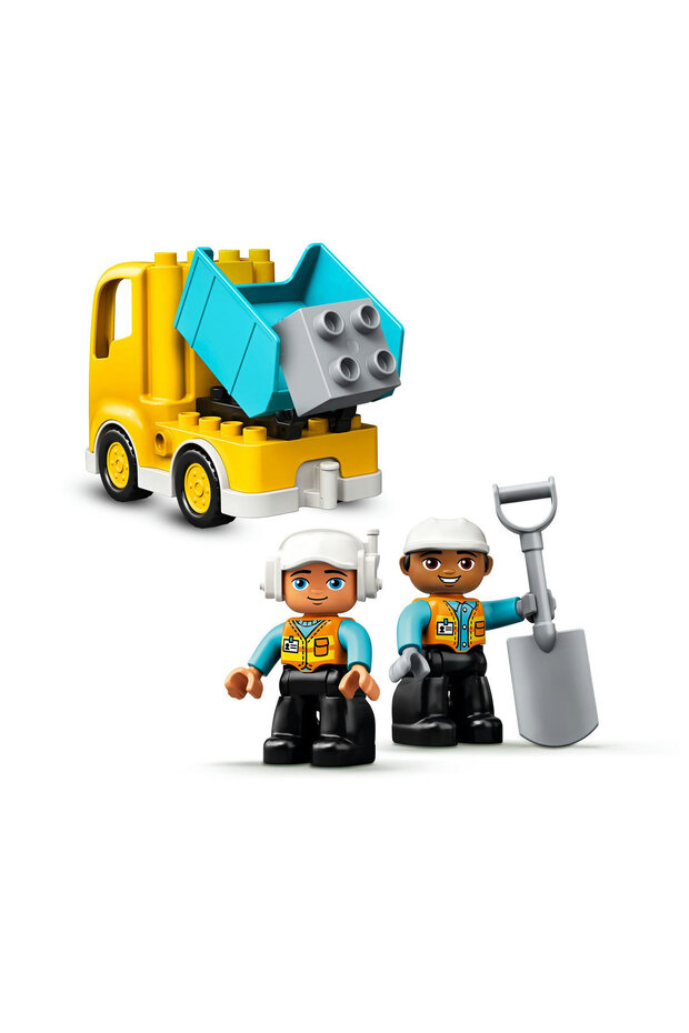 ® DUPLO® Town Kamyon ve Paletli Kazıcı 10931 - 2+ Eğitici Oyuncak Yapım Seti (20Parça) - 8
