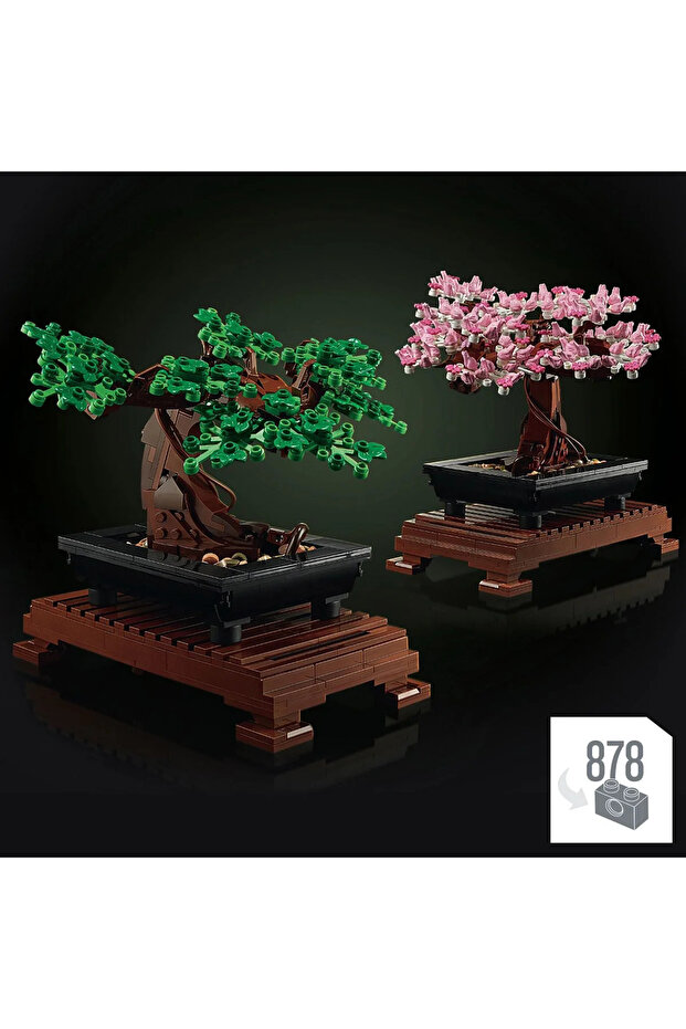 ® Botanicals Bonsai Ağacı 10281 – Yetişkinler için Yapay Çiçek Modeli Yapım Seti (878 Parça) - 7