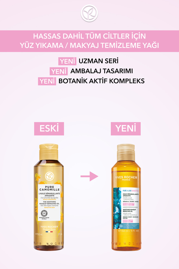 Yüz Yıkama/Makyaj Temizleme Yağı-Hassas Dahil Tüm Cilt-Pure Algue Sensitive Botanik Kompleks 150ml - 3