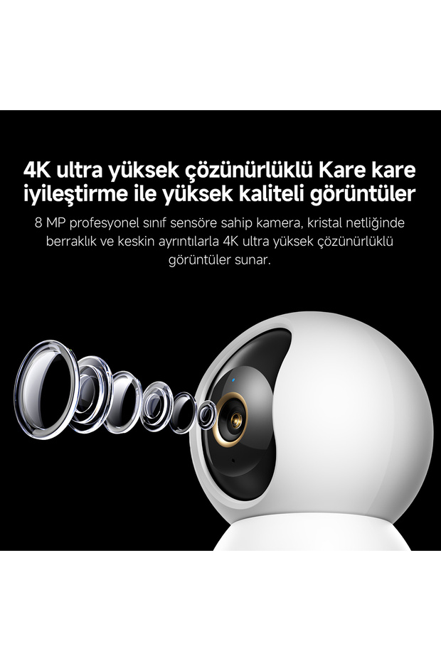 Smart Camera C701 4K Akıllı Güvenlik Kamerası (Xiaomi Türkiye Garantili) - 7