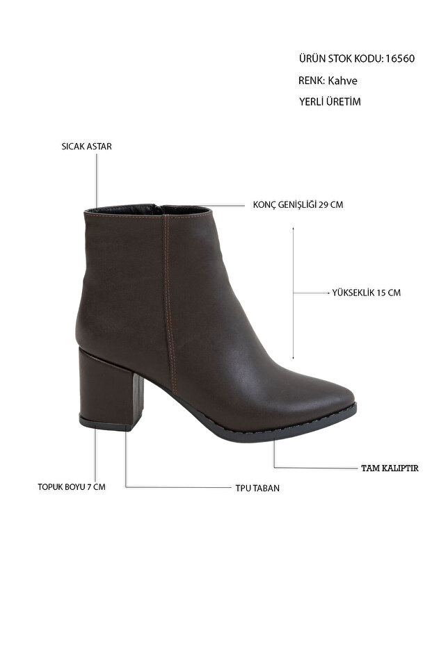 Kahve Kadın Bot&Bootie 16560 - 2