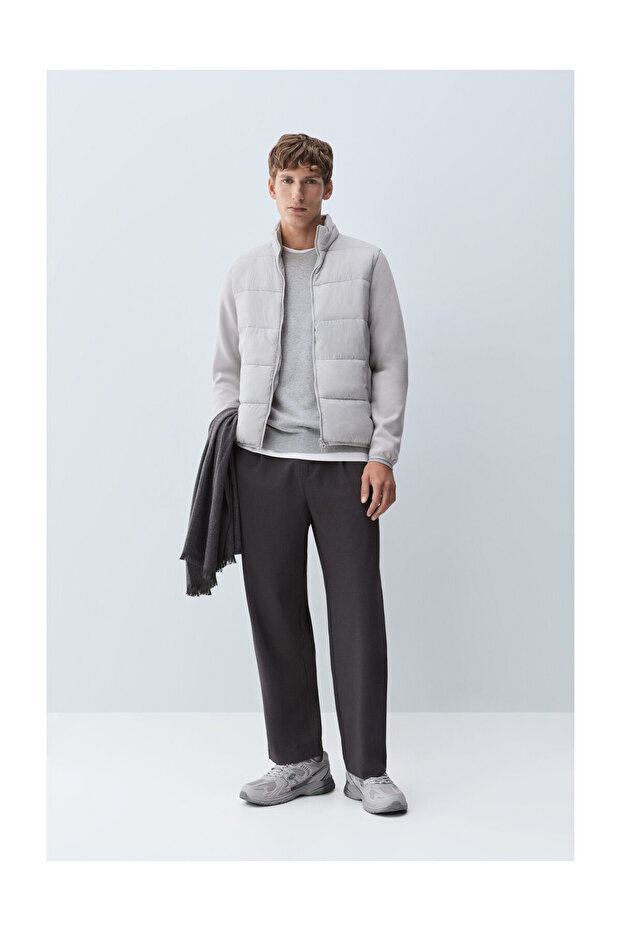 Férfi interlock anyagú, bélelt kabát - 2