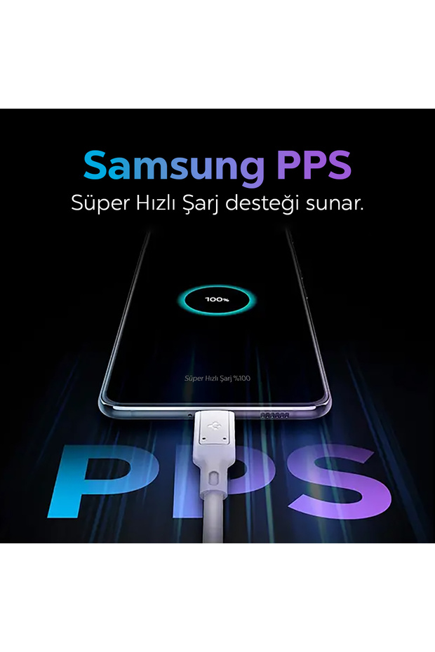 30000 mAh 30W USB-C + USB-A Giriş/Çıkış Hızlı Şarj 3 Port Kablo + Çanta Powerbank - ABA09436 - 5
