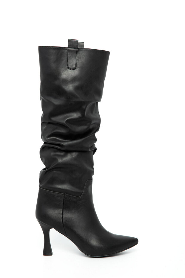Schwarze Damenstiefel 21017 - 4