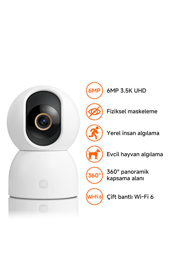 Smart Camera C500 Akıllı Ev Kamerası - 6MP 3.5K İnsan ve Evcil Hayvan Algılama (Xiaomi TR Garantili) - 1