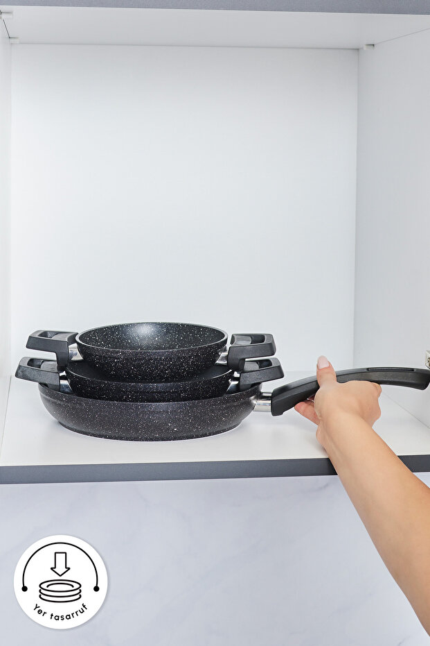 Bio Granit Dide 3'lü Tava Sahan Seti - 6