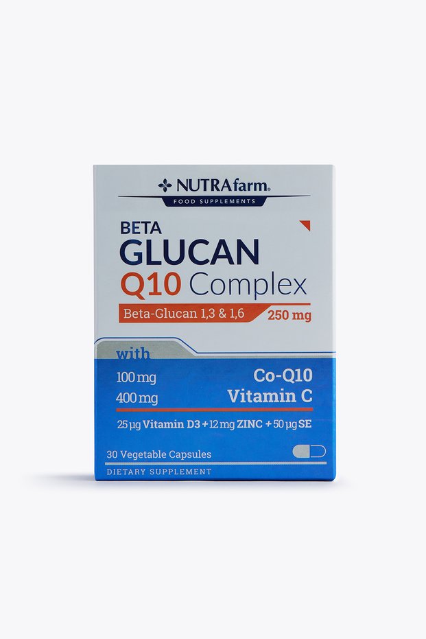 Beta Glucan Q10 Complex | Immunity Booster | Vitamin Supplement | Multivitamin | 30 Capsules