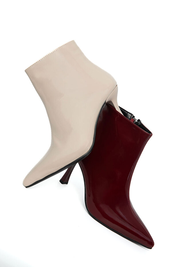 Bordo Rugan Kadın Bot & Bootie 21027 - 5