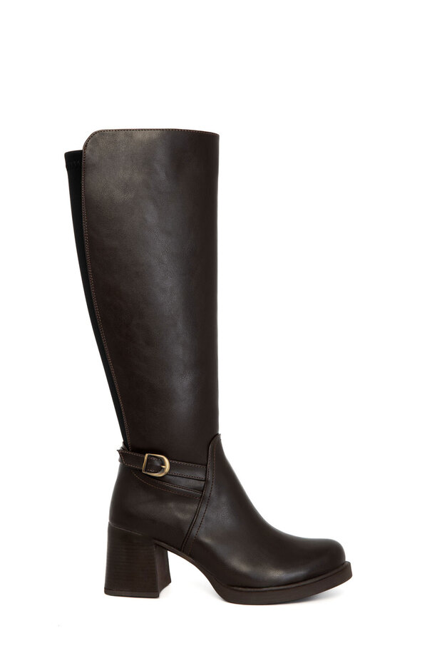 Hnědé dámské boty 21063 - 5