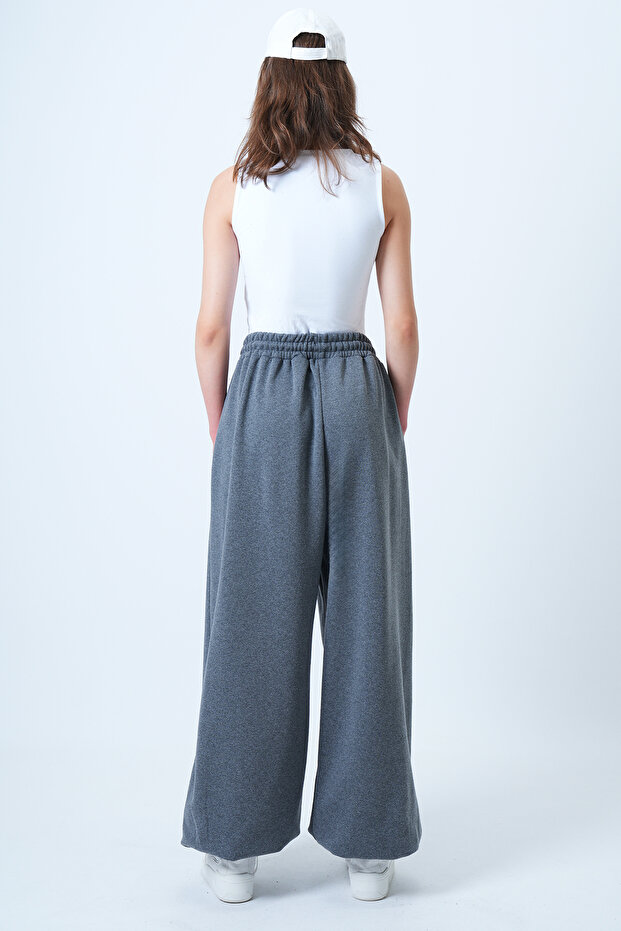 Kadın Antrasit Oversize Jogger Eşofman Altı ALC-X14610 - 7