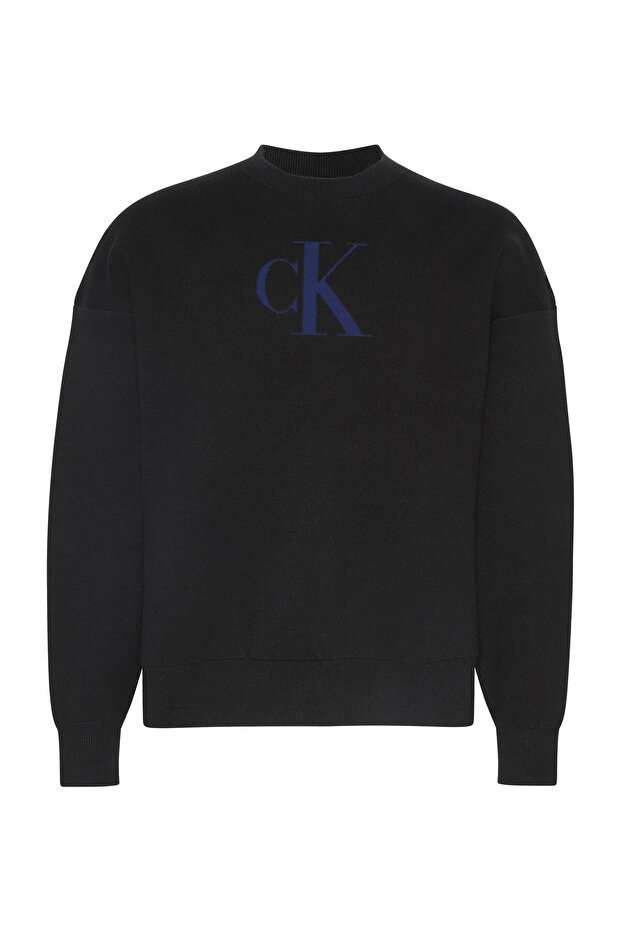Ls Cttn Cashmere 3D Logo Crwnk S