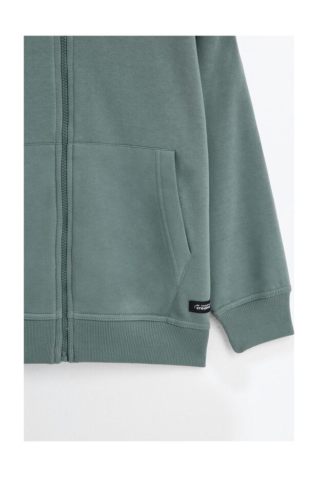 Dětská bunda s kapucí a zipem - 2