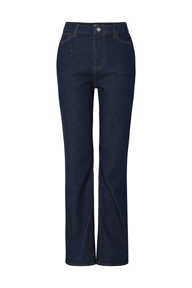 Dżinsy PCKELLY HW proste, spłukiwane BC - 2