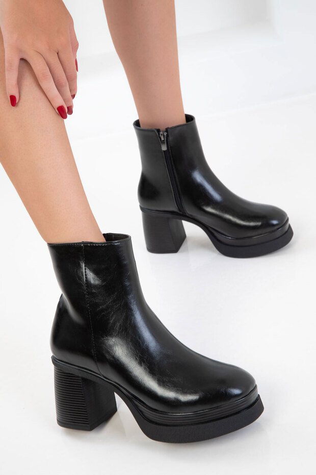 Siyah Kadın Bot& Bootie 20867 - 1
