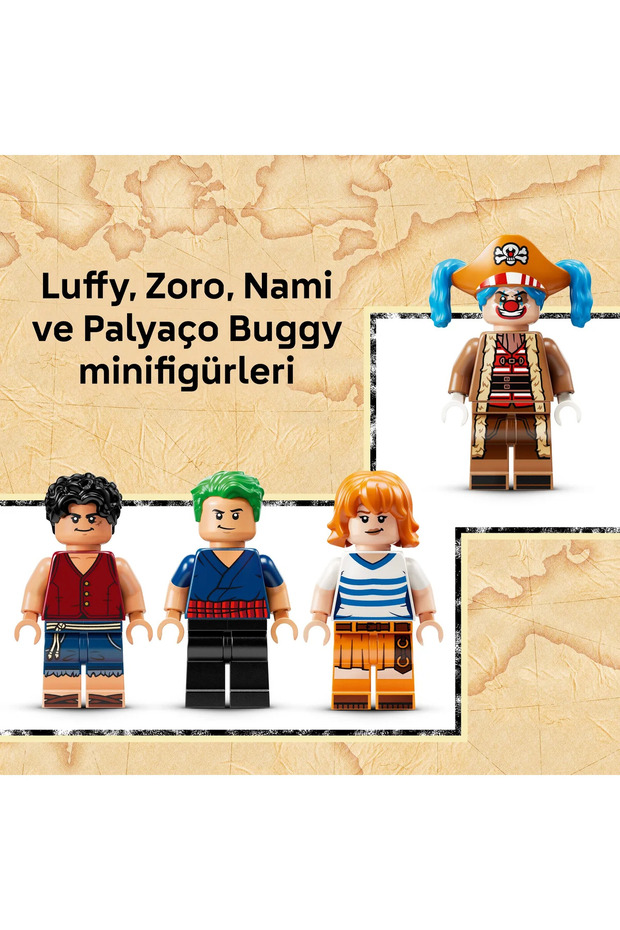 ® ONE PIECE Palyaço Buggy'nin Sirk Çadırı 75637 – 8 Yaş ve Üzeri için Oyuncak Seti (573 Parça) - 8