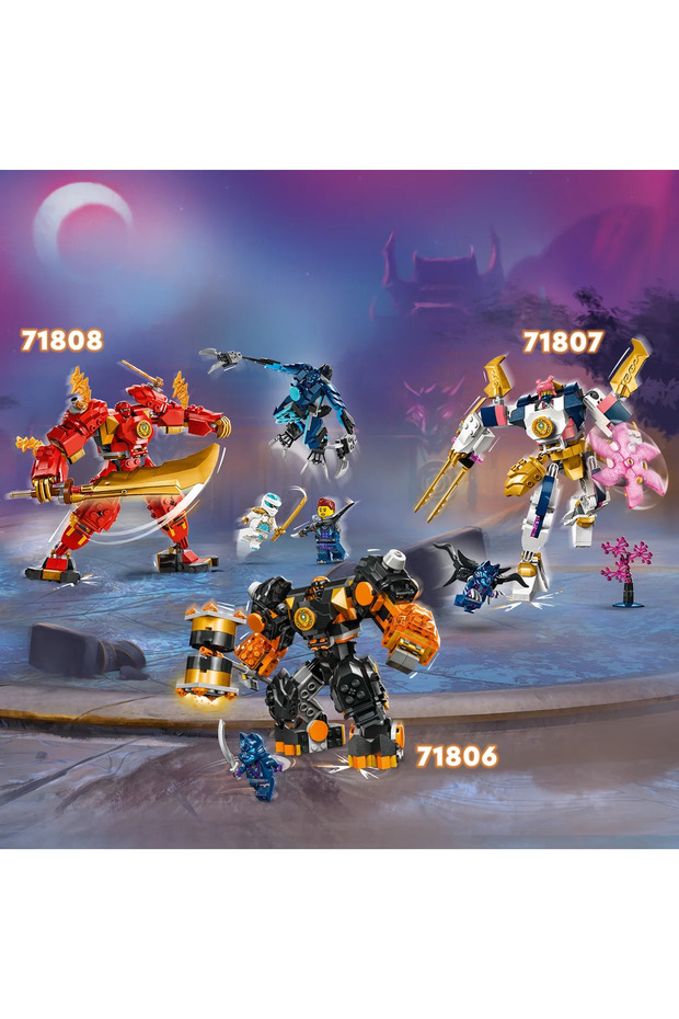 ® NINJAGO® Kai’nin Ateş Elementi Robotu 71808 - 7+ Çocuklar için Yaratıcı Oyuncak Yapım Seti (322P) - 10
