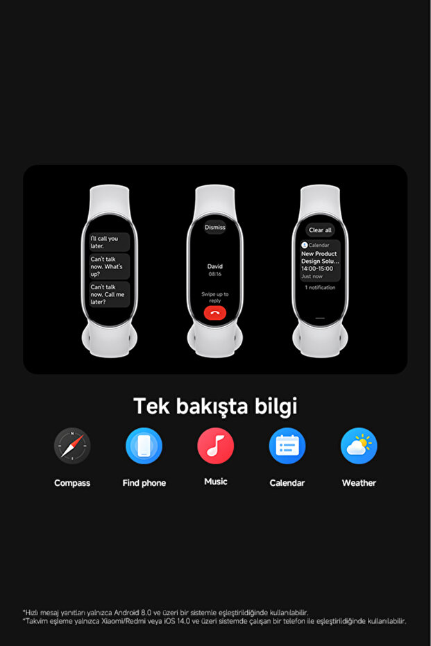 Smart Band 10 - Siyah Akıllı Bileklik (Xiaomi Türkiye Garantili) - 17