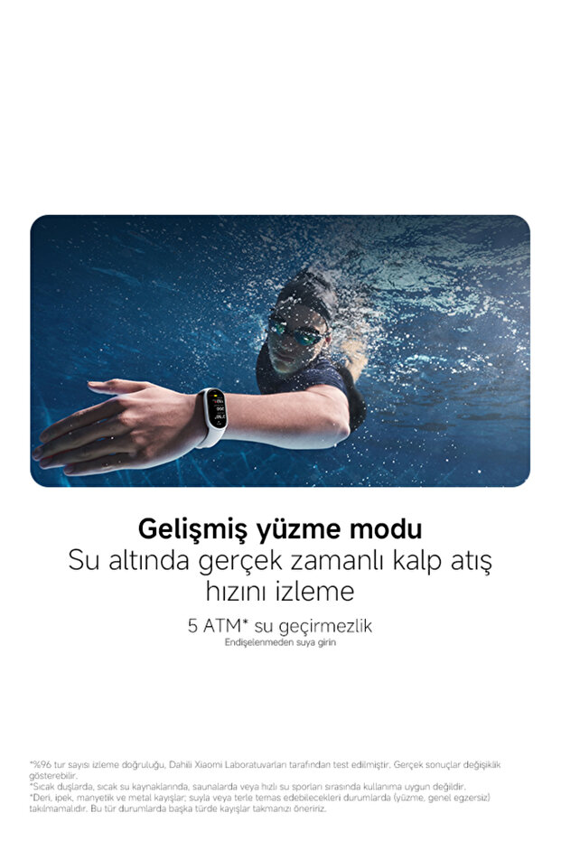 Smart Band 10 - Siyah Akıllı Bileklik (Xiaomi Türkiye Garantili) - 11