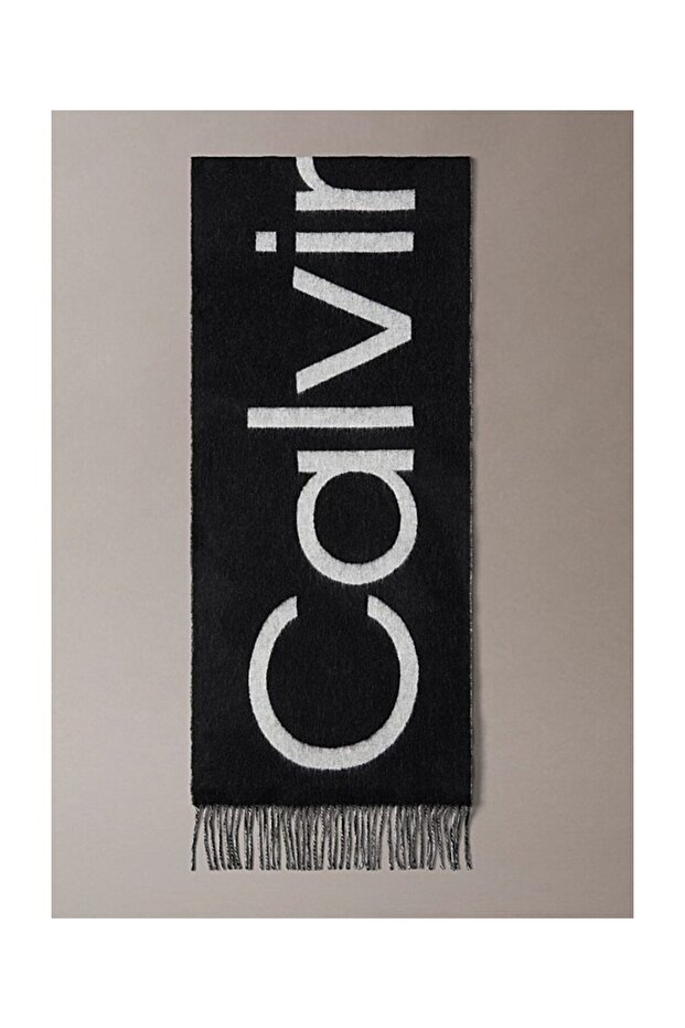 BOLD LOGO BRUSHED WOOL MW SCARF - 1