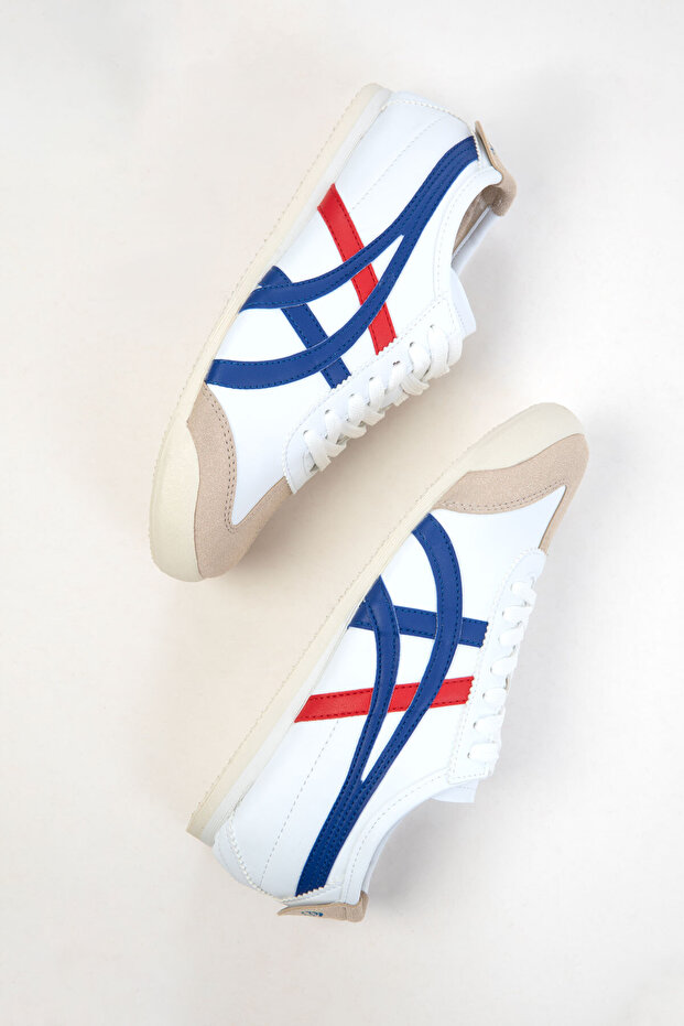 Biało-niebiesko-czerwone unisexowe trampki 20893 - 5