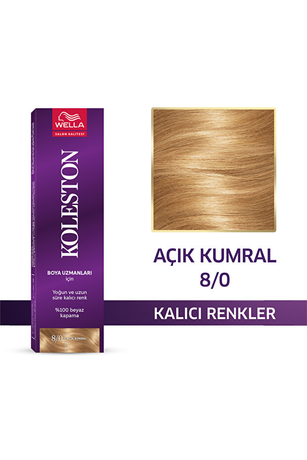 Wella Koleston Single Tüp Saç Boyası 8/0 Açık Kumral