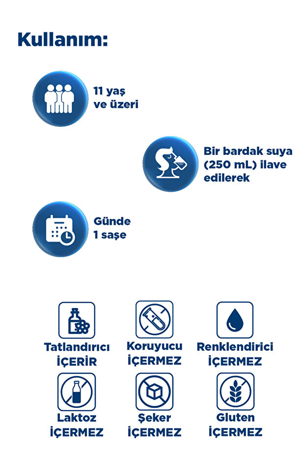 Multi Collagen&NMN 30 Saşe - Hidrolize Peptit Tip 1&3 Sığır, 2 Tavuk Kolajeni, NMN (NAD+ Öncüsü) - 7