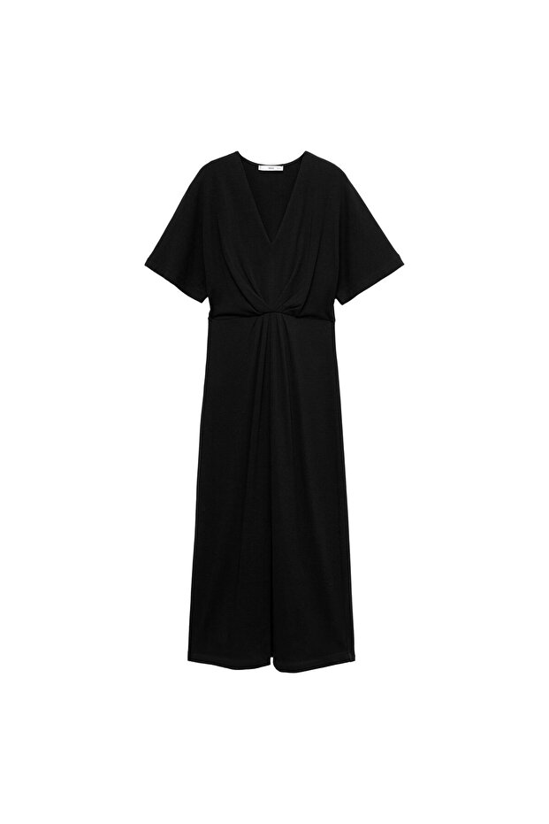 Siyah Kadın Elbise 77087666 - 5