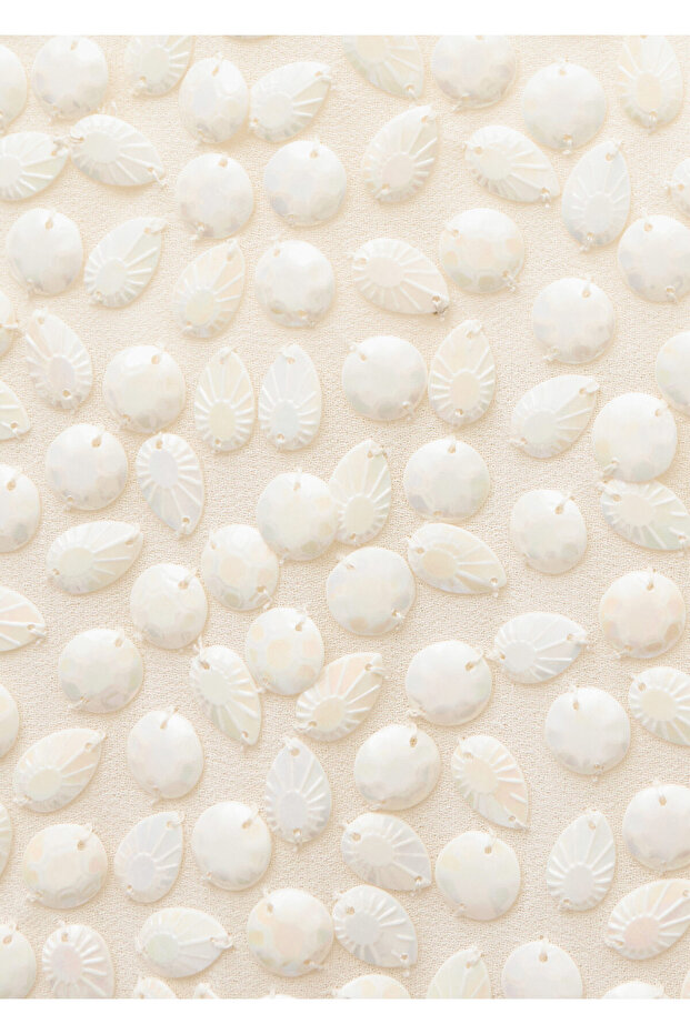 Boncuklu kısa elbise - 7