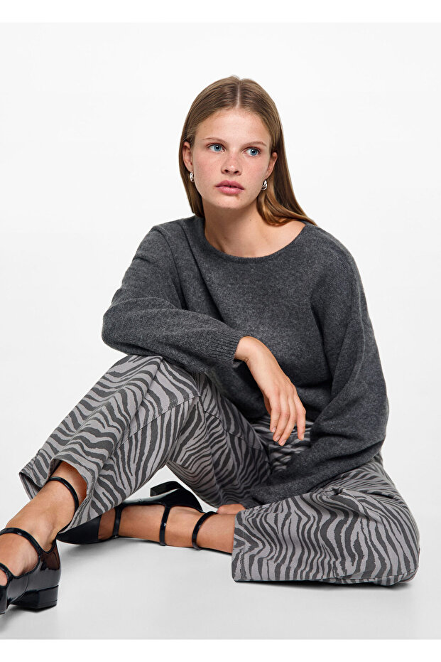 Sive pantalone za devojčice 77025985 - 5