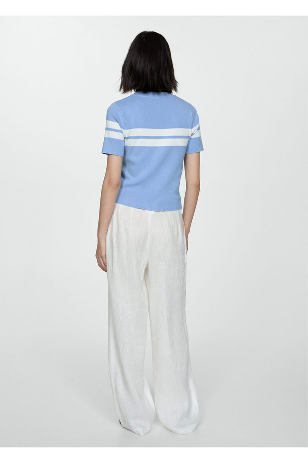 Himmelblauer Damenpullover 77012920 - 6