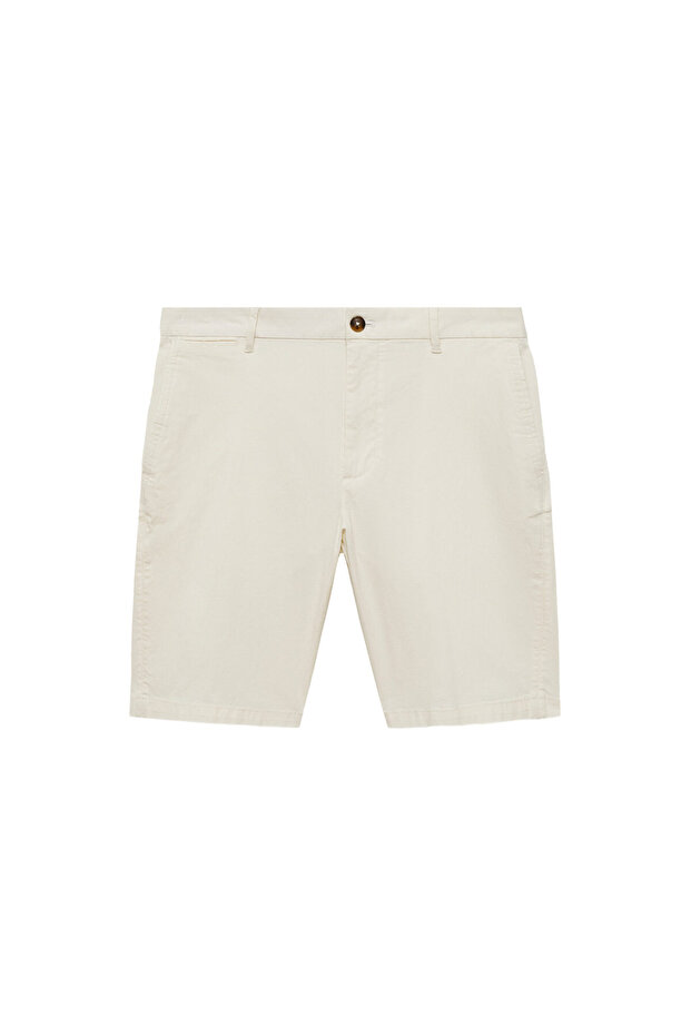 Kırık Beyaz Erkek Şort & Bermuda 77240564 - 2