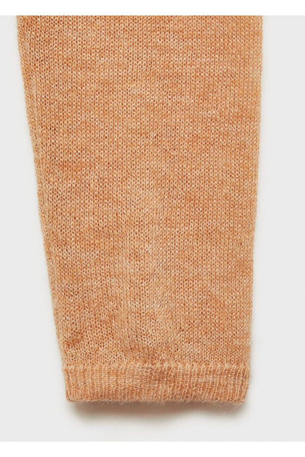 Dunkelkamelfarbener Damenpullover 77027668 - 3