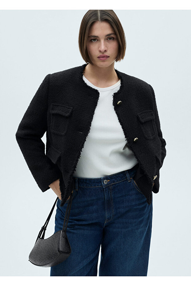 Siyah Kadın Ceket 77974067 - 8