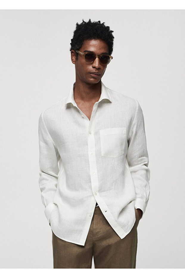 Weißes Herrenhemd 67045982 - 10