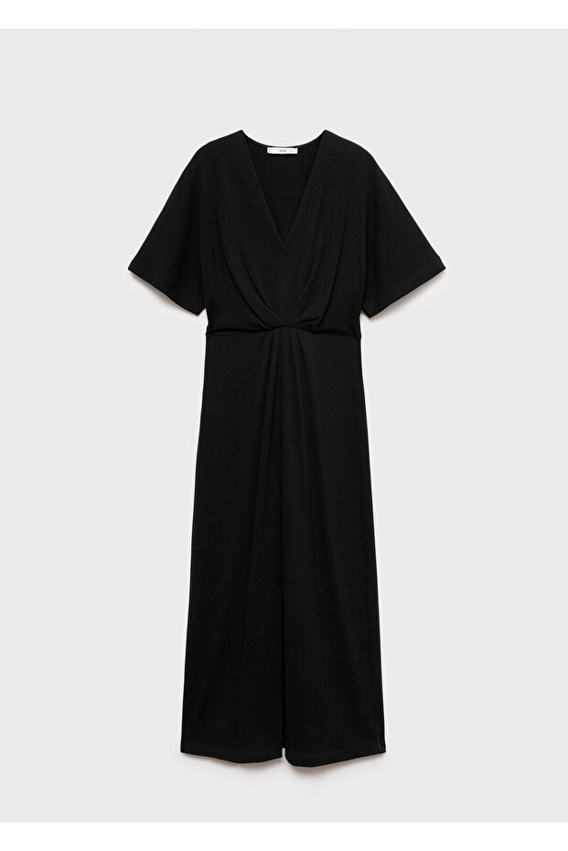 Siyah Kadın Elbise 77087666 - 4