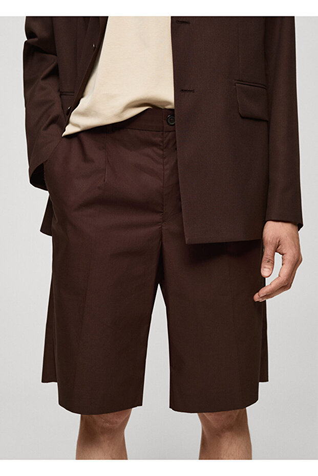 Kahverengi Erkek Şort & Bermuda 77073259 - 4