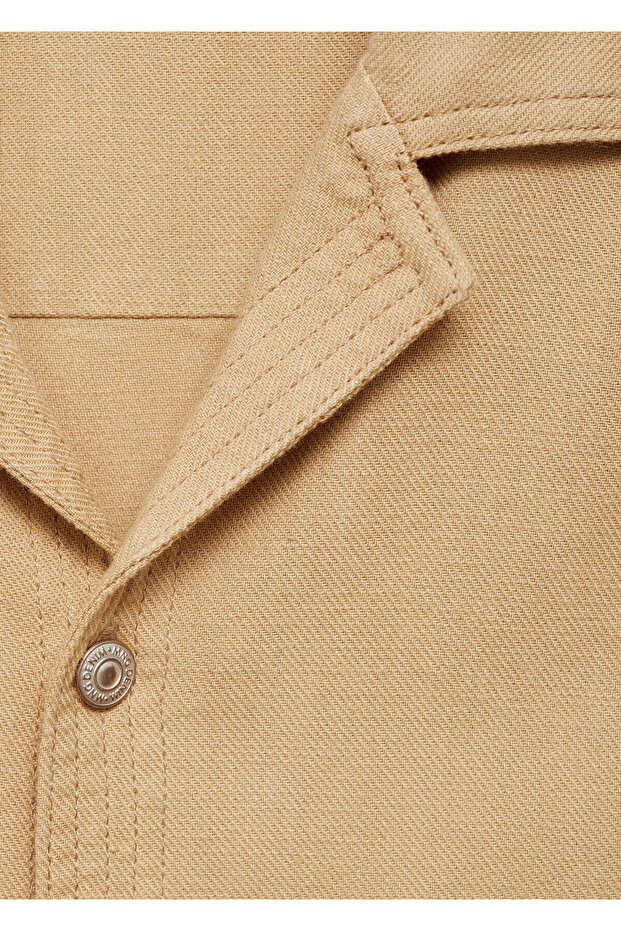 Erdfarbenes Herrenhemd 77060599 - 8