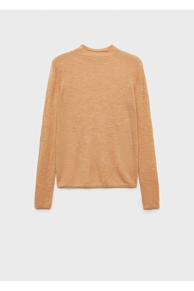 Dunkelkamelfarbener Damenpullover 77027668 - 1