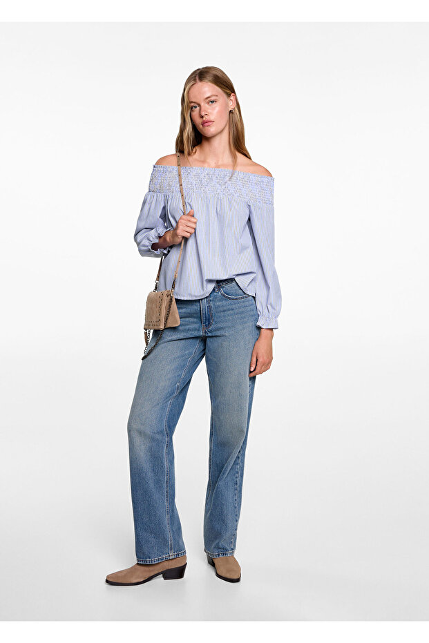 Himmelblaues Mädchenhemd 77004789 - 9