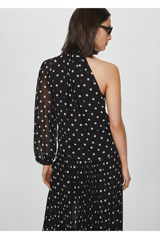 Asimetrik puantiyeli bluz - 7