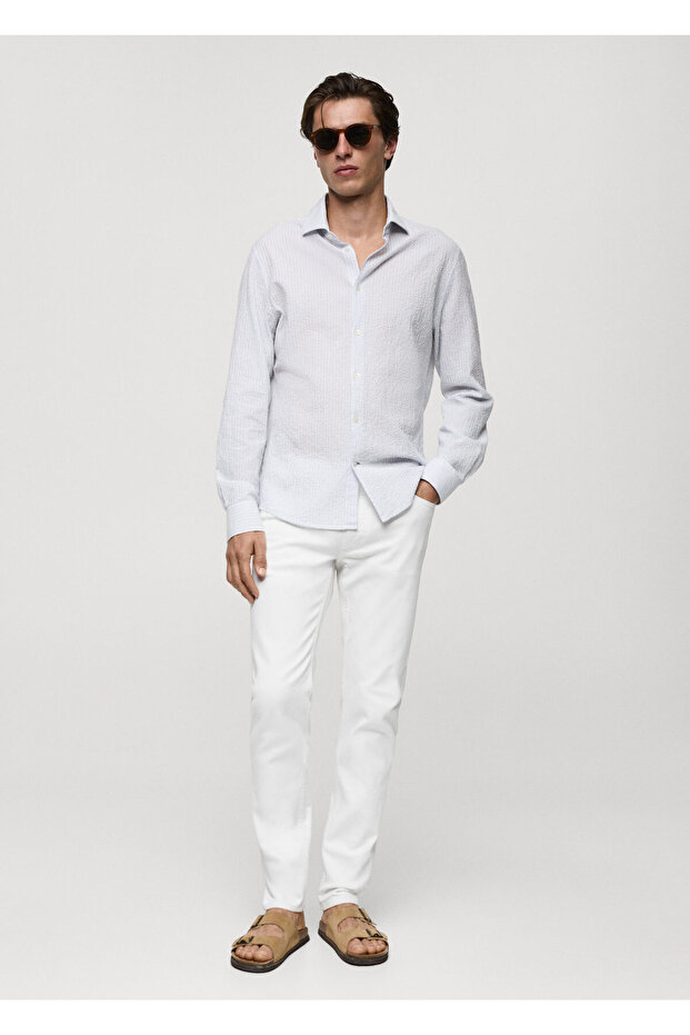 Beyaz Erkek Jeans 77110597 - 9