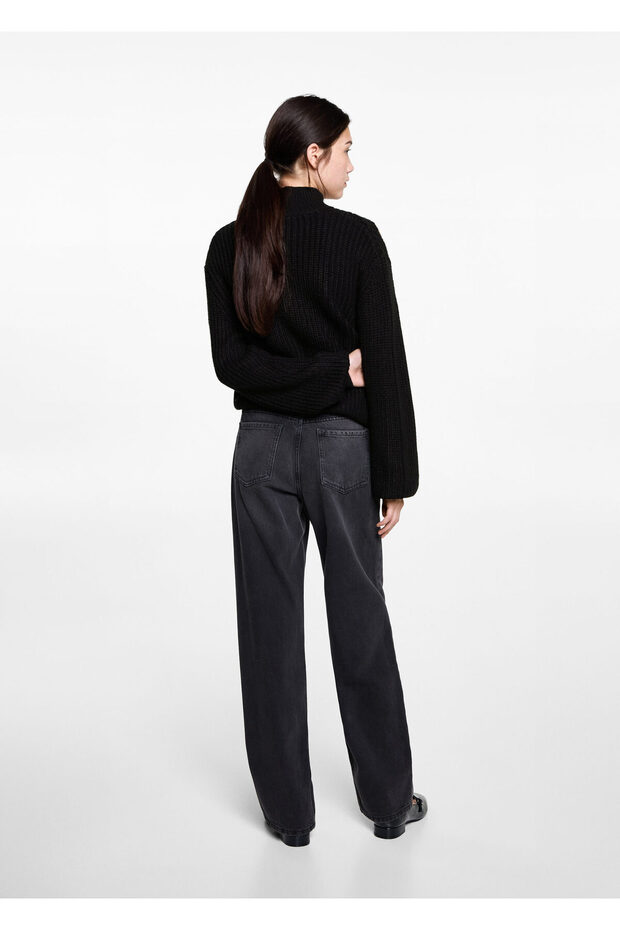Schwarzer Mädchenpullover 87040300 - 6