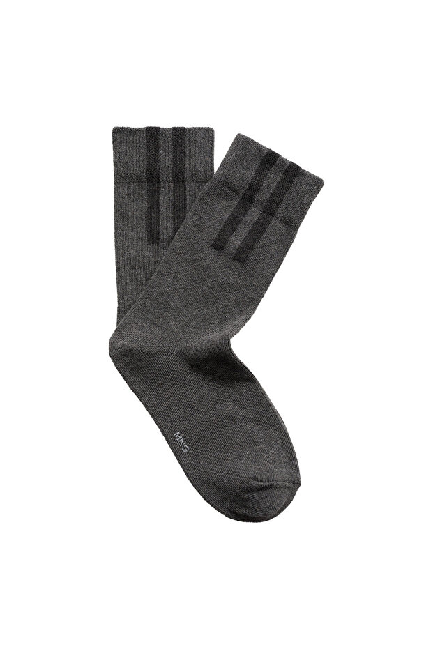 Gray Men's Socks 77033290 - 2