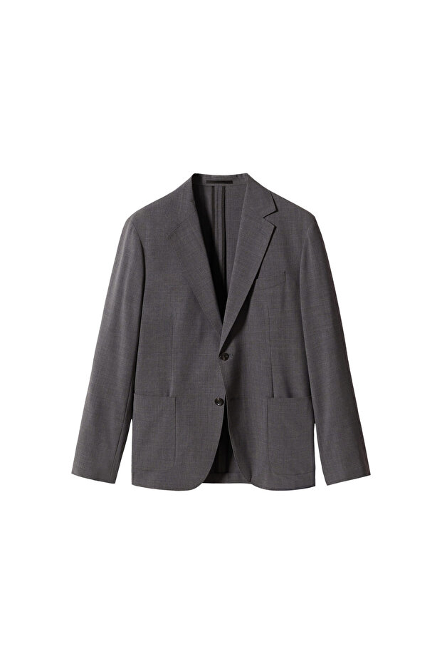 Gray Men's Blazer Jacket47084381 - 2