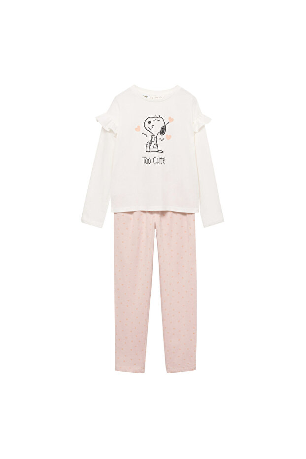 Off-White pidžama za devojčice 77008637 - 2