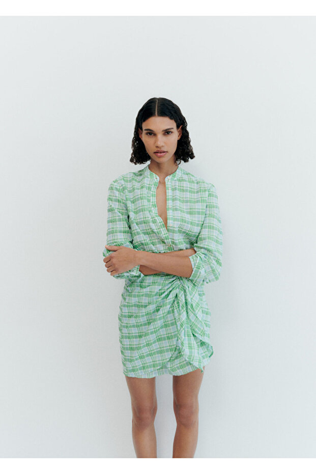 Rochie verde de dama 77082922 - 8