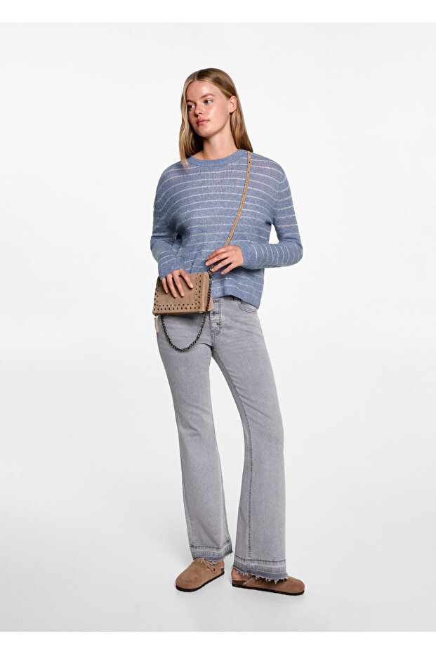 Blauer Mädchenpullover 77076749 - 7