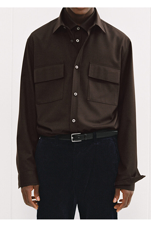 Çikolata Erkek Gömlek 77059230 - 6