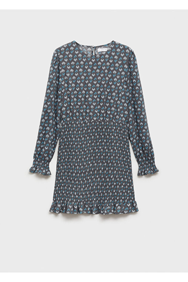 Kohlefarbenes Mädchenkleid 77097701 - 1