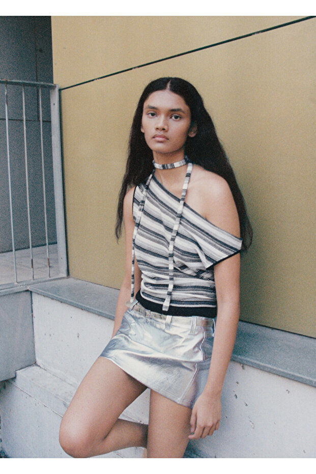 Silberner Damenrock 67077908 - 4